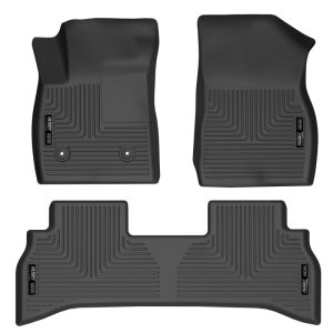 Chevrolet Trailblazer Floor Liners - Front & 2nd Seat - Husky Liners - WeatherBeater - Black - `21-`22